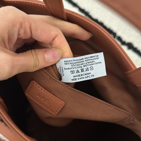 A.P.C. Tote Bag with Crossbody Strap - Picture 15 of 16